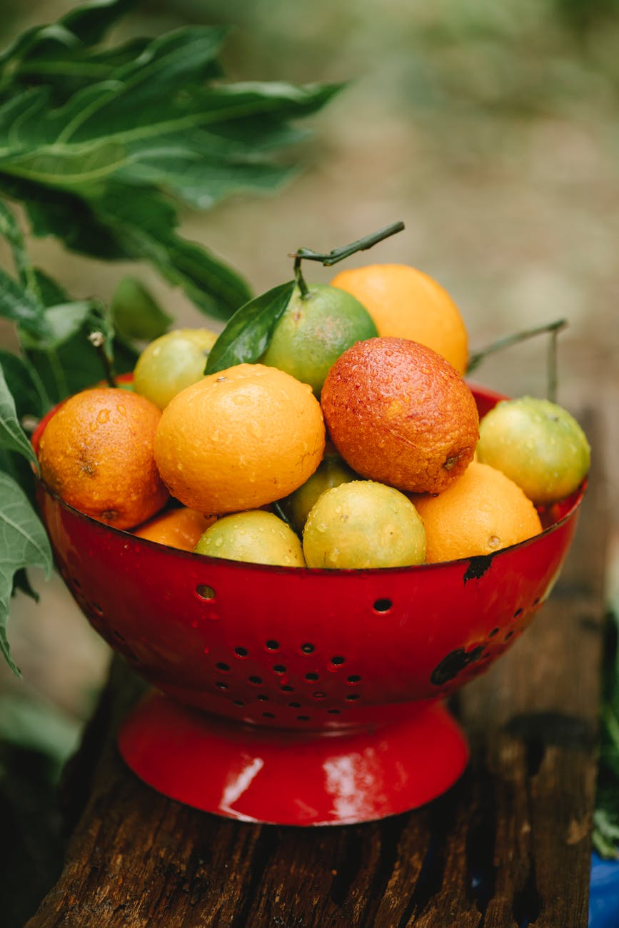 citrus fruits served in bowl